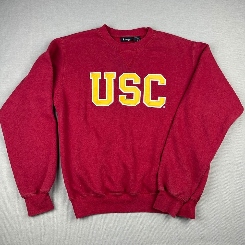 Heritage USC Trojans Crewneck Sweatshirt Red Mens Small University So California